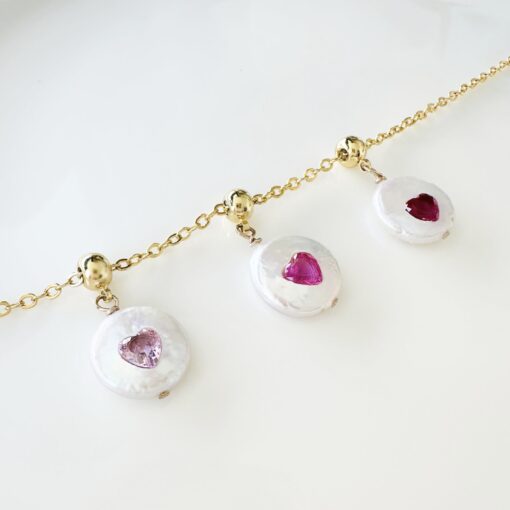 Blush Button Heart