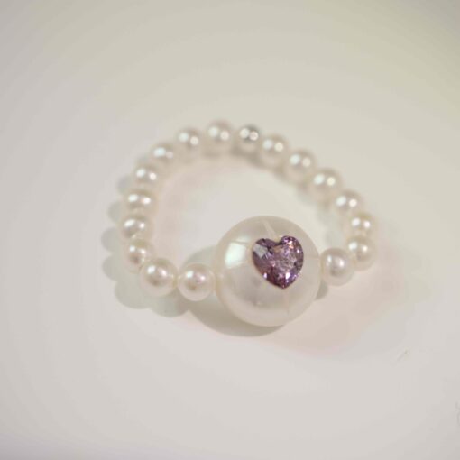 SugarHeart Pearl Glow Ring