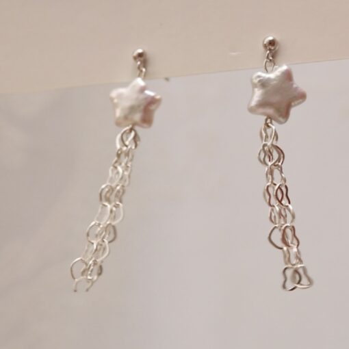 Meteor Sparkle Pearl Earrings
