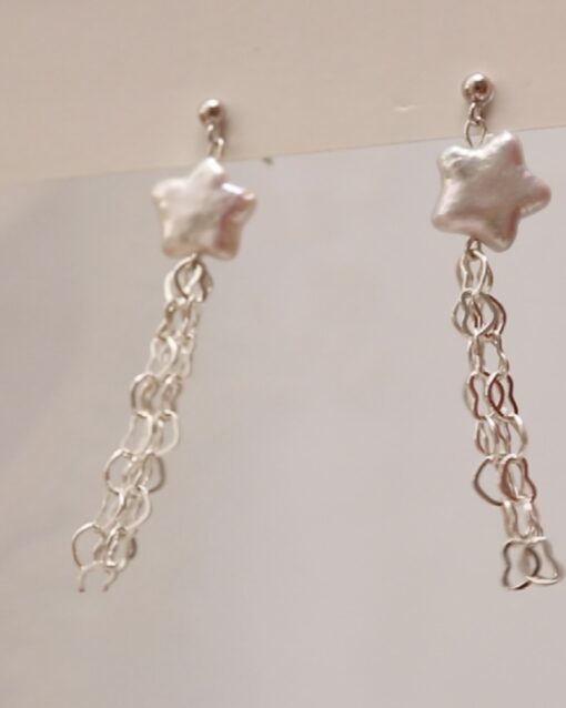 Meteor Sparkle Pearl Earrings