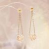 Dainty Pearl Hydrangea Earrings