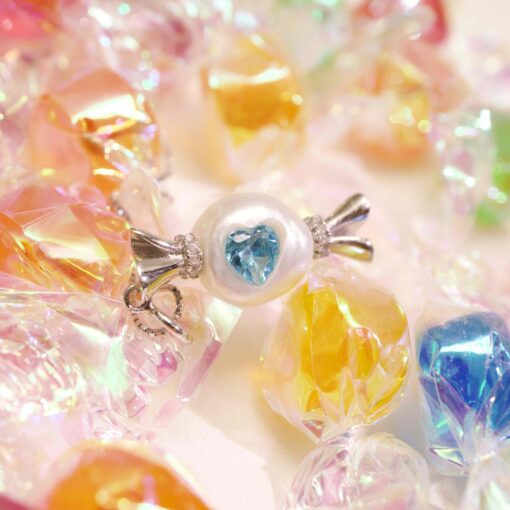 Sweetheart Pearl Candy Charm Necklace