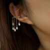 Dancing Pearl Tassel Ear Cuff