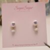 Sweetheart Dangle Pearl Studs